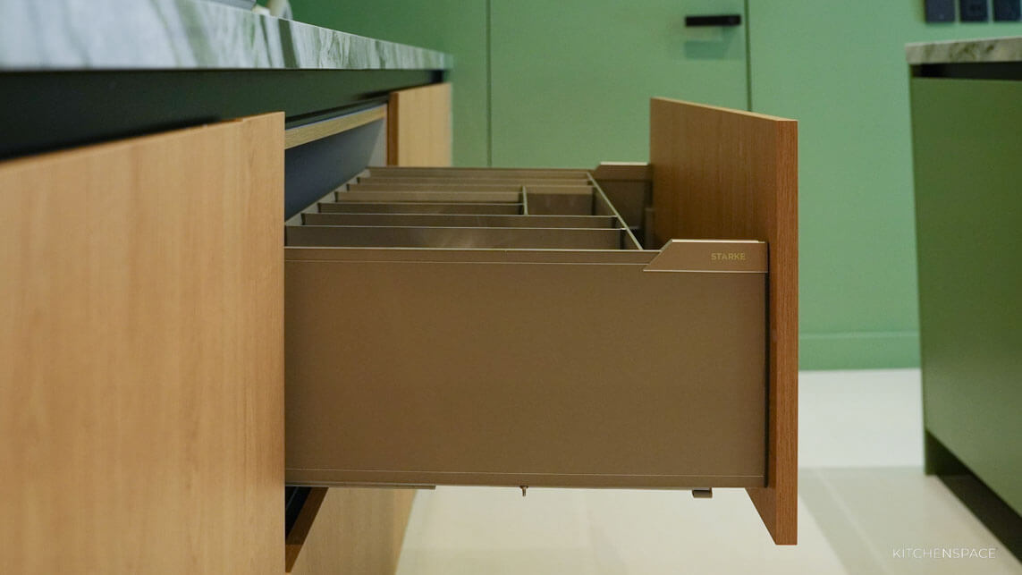 Mid-Century Modern Green Kitchen 